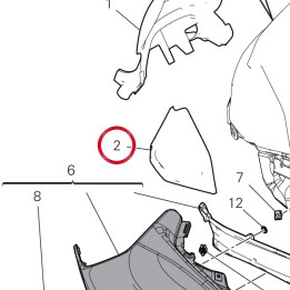 Pare-Chaleur droit 4602N092A — réf. 4602N092A | Ducati Store