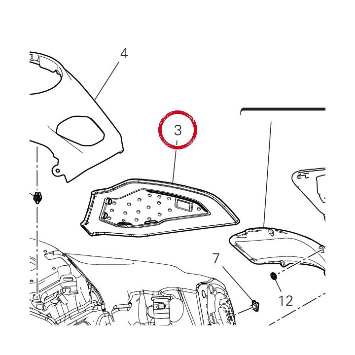 Pare-Chaleur gauche — réf. 4602N102A | Ducati Store
