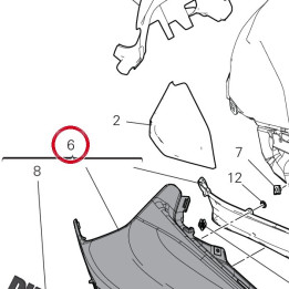 Ass fuel tank rh cover — réf. 480PD002AA | Ducati Store