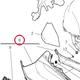 Ass cover dx serb jade — réf. 480PK921AL | Ducati Store