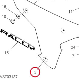 Ala destra 4801C511AA — réf. 4801C511AA | Ducati Store