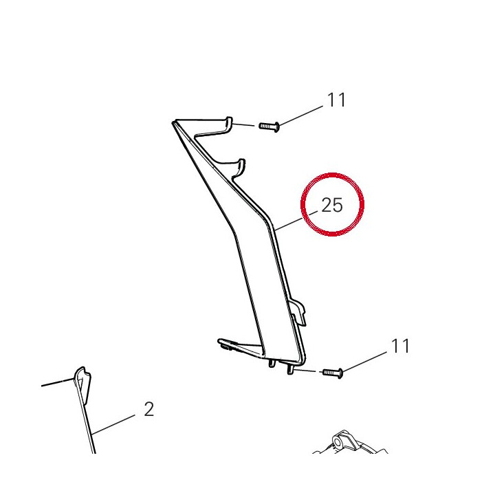 Prise D'Air droite extra — réf. 4801C001A | Ducati Store