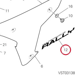 Decalcomanie gauche — réf. 43514021A | Ducati Store