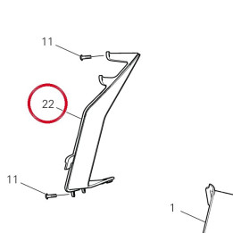 Prise D'Air gauche extra — réf. 4801D191A | Ducati Store