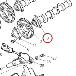 Arbre À cames échappement — réf. 14816541A | Ducati Store