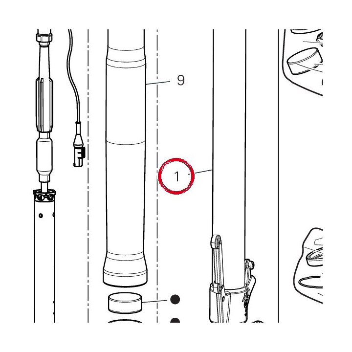 Coulisse droite complète — réf. 34923561A | Ducati Store