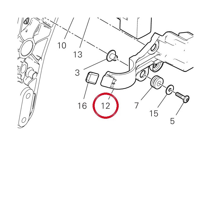 Support capteur 8291I281B — réf. 8291I281B | Ducati Store