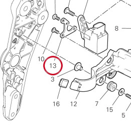 Equerre 8301H671AA — réf. 8301H671AA | Ducati Store