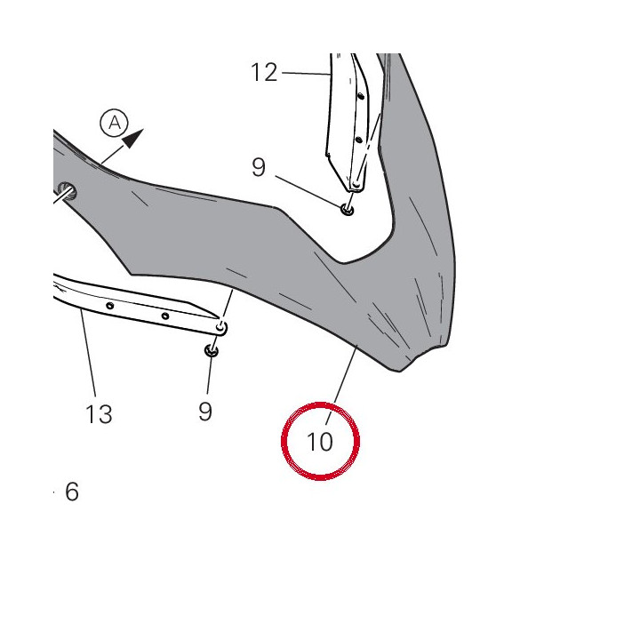 Cache supérieur 4801B941AB — réf. 4801B941AB | Ducati Store