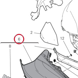 Ass fuel tank rh cover — réf. 480PD002AD | Ducati Store