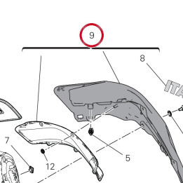 Ass fuel tank lh cover — réf. 480PD012AA | Ducati Store