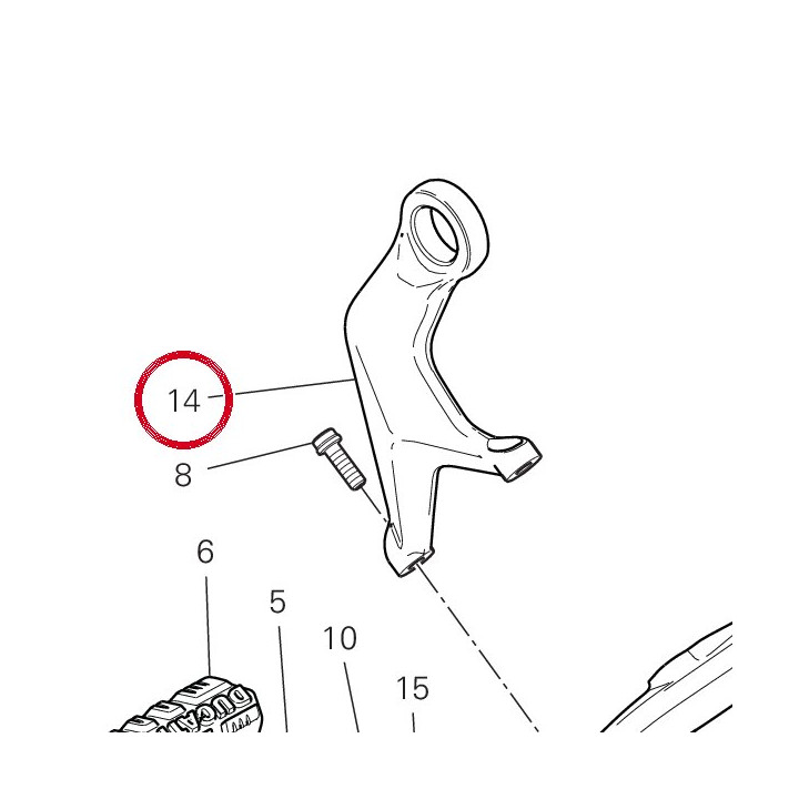Support silencieux — réf. 8301I791AA | Ducati Store