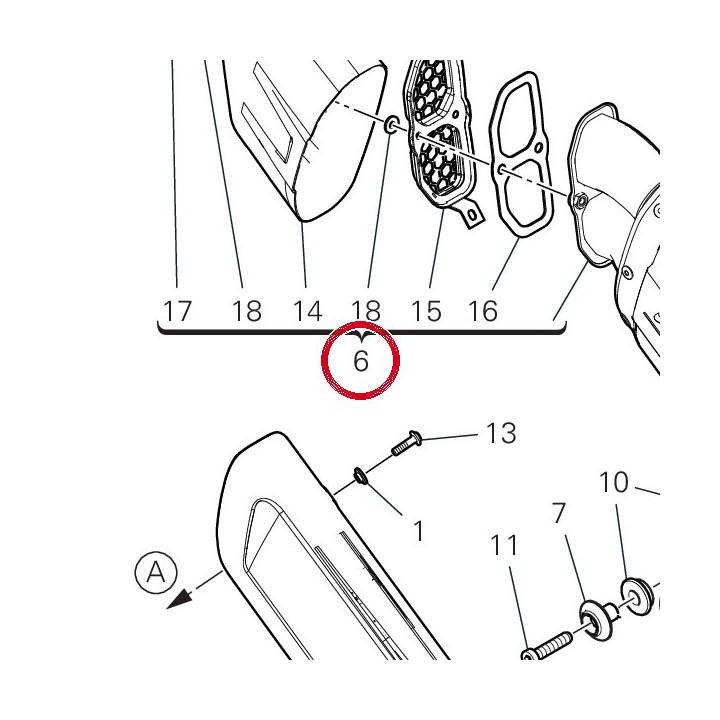 Silencieux 57325145CA — réf. 57325145CA | Ducati Store