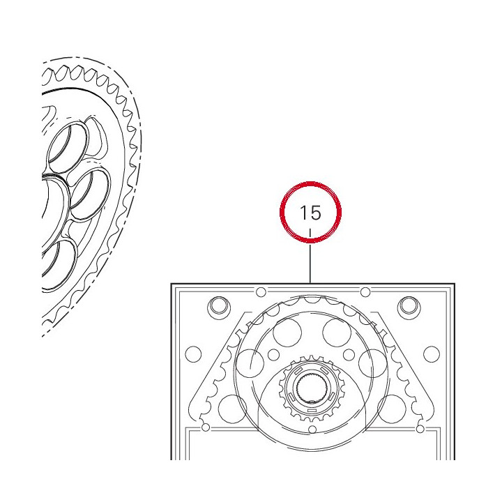 Kit transmission secondaire — réf. 67621431A | Ducati Store