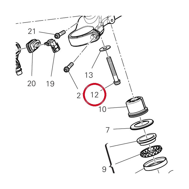 Vite tceif M10X1.25X65 — réf. 7715940ACA | Ducati Store