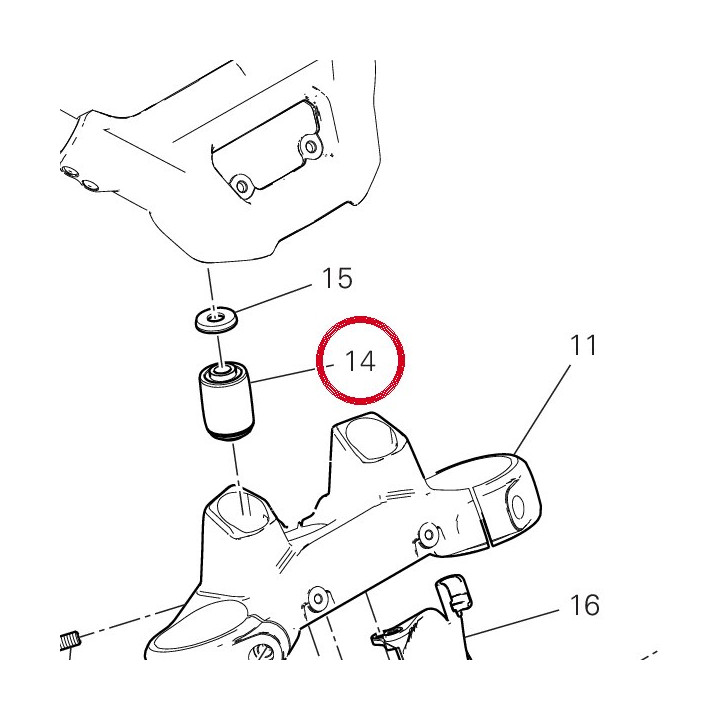 Antivibration 70011391A — réf. 70011391A | Ducati Store