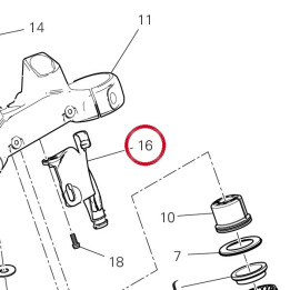 Guide tube lh 1705 75811901A — réf. 75811901A | Ducati Store