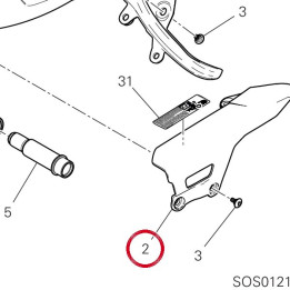 Carter de chaîne 44610601A — réf. 44610601A | Ducati Store
