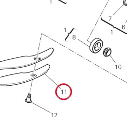 Patin chaîne inférieure — réf. 44712601B | Ducati Store