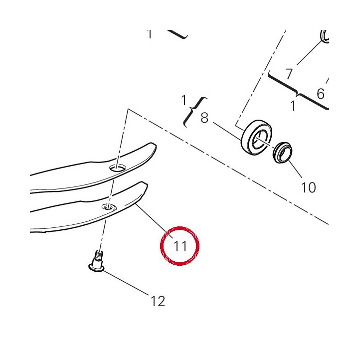 Patin chaîne inférieure — réf. 44712601B | Ducati Store