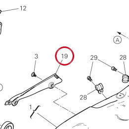 Lateral fairlead swingarm — réf. 75812022A | Ducati Store