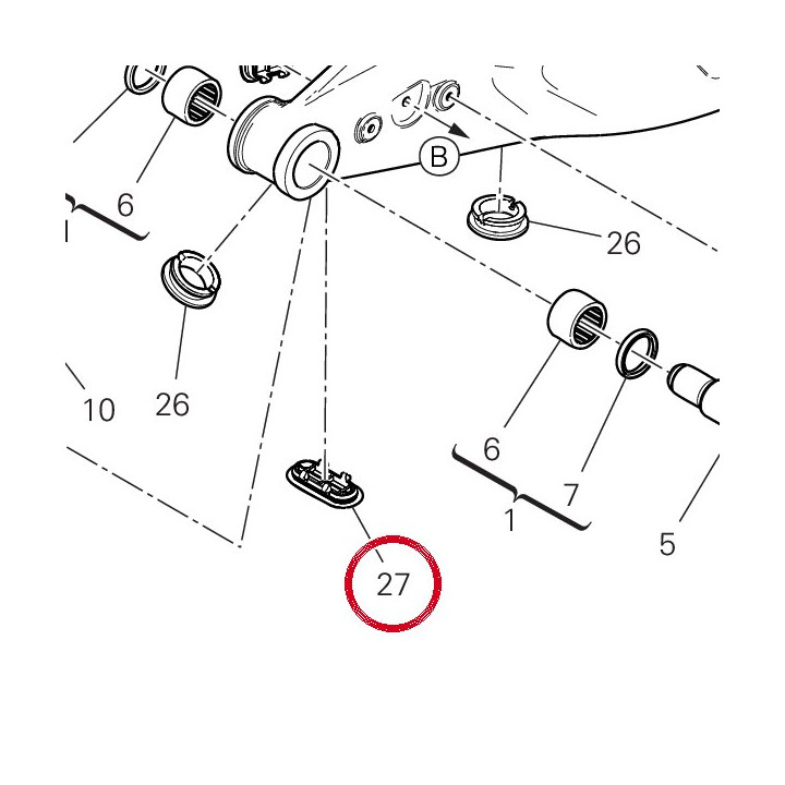 Bouchon bras oscillant — réf. 87210741A | Ducati Store