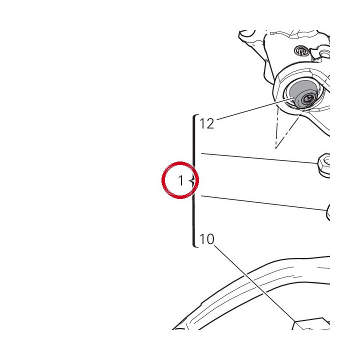 Pompe frein avant 62441481A — réf. 62441481A | Ducati Store