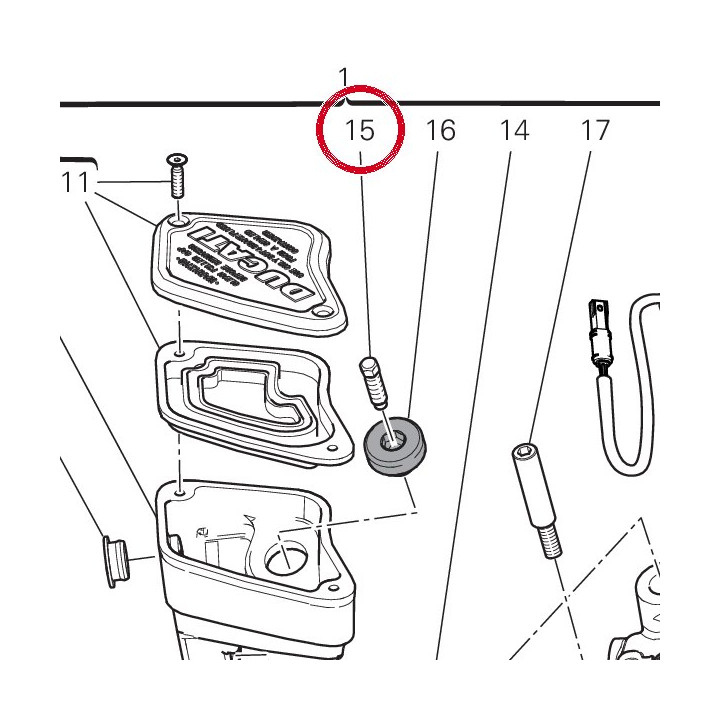 Bouchon D'Event 61240231A — réf. 61240231A | Ducati Store
