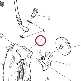 Étrier frein avant gauche — réf. 61042171AF | Ducati Store