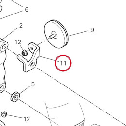 Plaquette gauche 8271L011AA — réf. 8271L011AA | Ducati Store