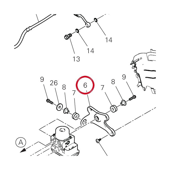 Support Abs 8301M151A — réf. 8301M151A | Ducati Store