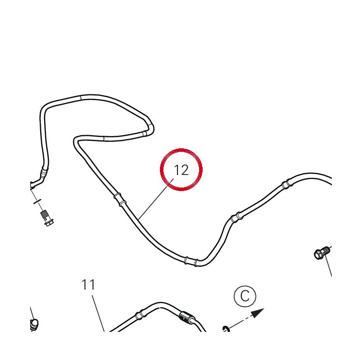 Durit Boitier-Etrier — réf. 61911942A | Ducati Store