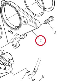 Rear brake holder plate — réf. 82510751AA | Ducati Store