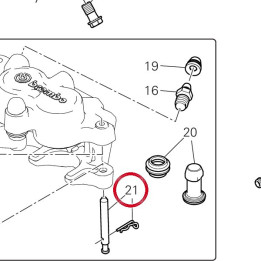Pivot plaquette frein — réf. 61240321A | Ducati Store