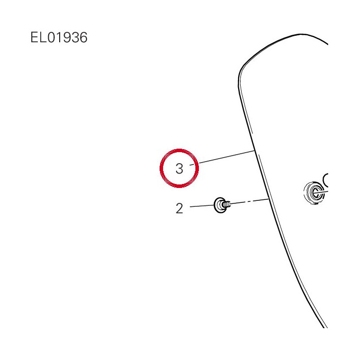Bavette Garde-Boue arrière — réf. 4601D672A | Ducati Store