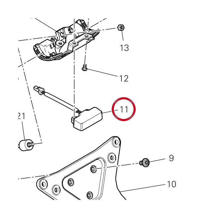 Feu eclarage plaque — réf. 52510611C | Ducati Store