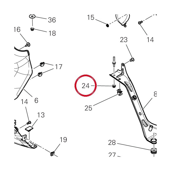 Ecrou 74850061A — réf. 74850061A | Ducati Store
