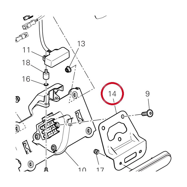 Equerre 8301A971AA — réf. 8301A971AA | Ducati Store