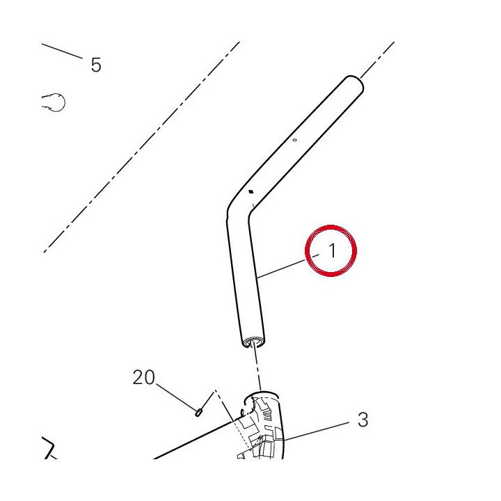 Bracelet guidon gauche — réf. 36016161CA | Ducati Store