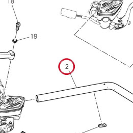 Bracelet guidon droit — réf. 36016171CA | Ducati Store