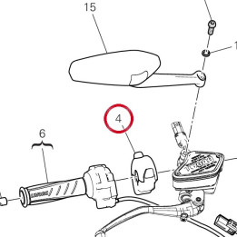 Commutateur droit 65010491B — réf. 65010491B | Ducati Store