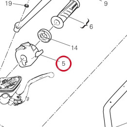 Commutateur gauche 65110541C — réf. 65110541C | Ducati Store