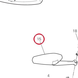 Miroir droit pour mat noir — réf. 52340242AC | Ducati Store