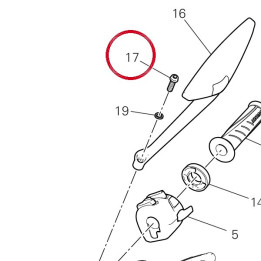 Vis M8X25 gauche 77113731A — réf. 77113731A | Ducati Store