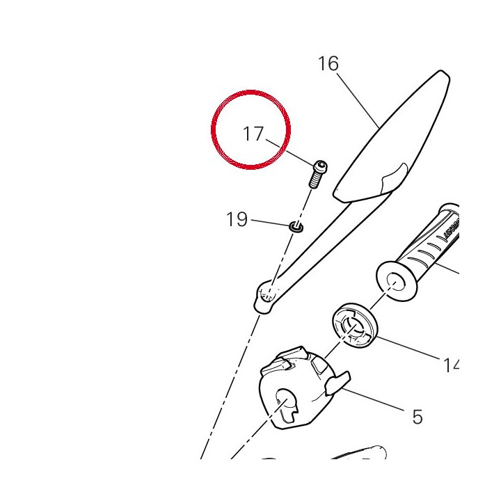 Vis M8X25 gauche 77113731A — réf. 77113731A | Ducati Store