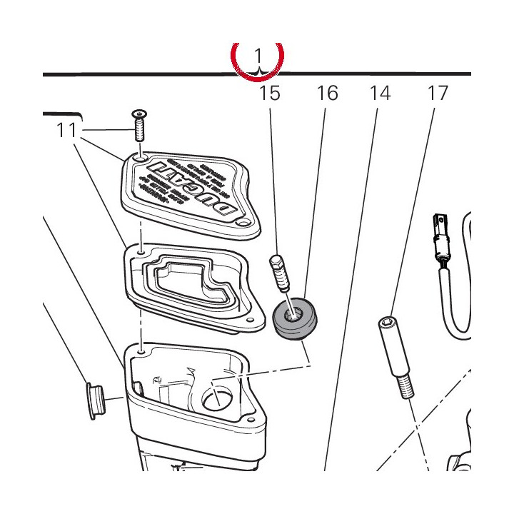 Maitre-Cylindre embrayage — réf. 63041041A | Ducati Store