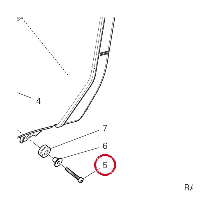 Vis tcei M5X40 77150498B — réf. 77150498B | Ducati Store