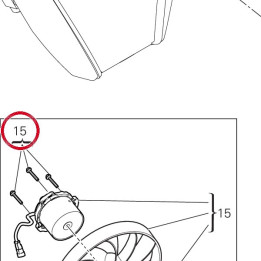 Electric fan motor Pm4-Fm50 — réf. 55040433A | Ducati Store