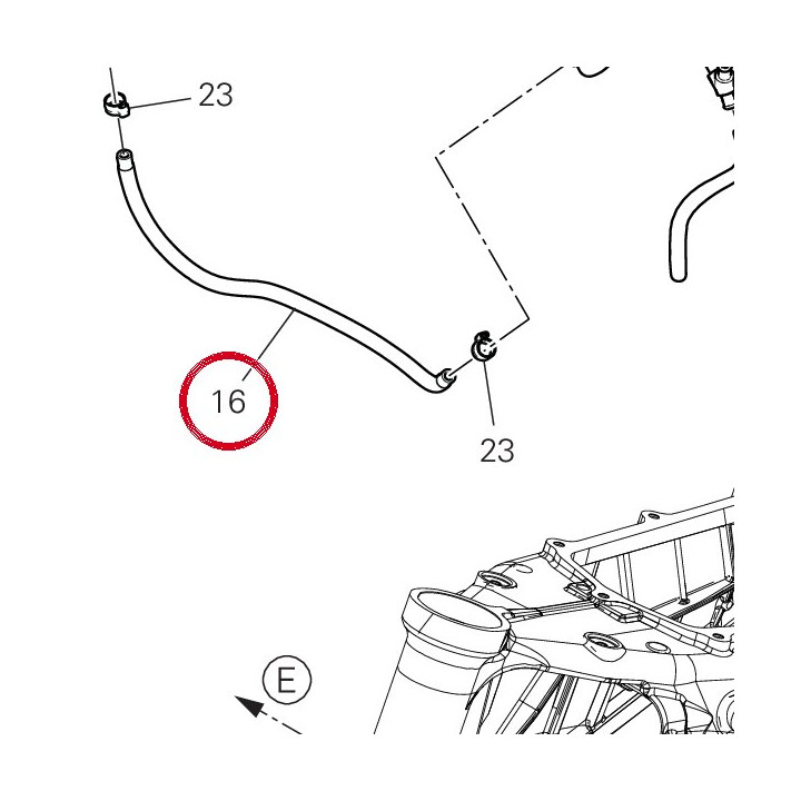 Radiator-Expansion tank — réf. 93410581A | Ducati Store