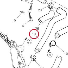 Coolant hose 80018472A — réf. 80018472A | Ducati Store